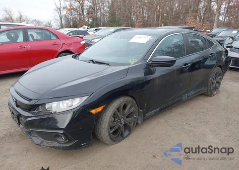 2020 Honda Civic Sport from USA, damaged, VIN 19XFC2F83LE018675